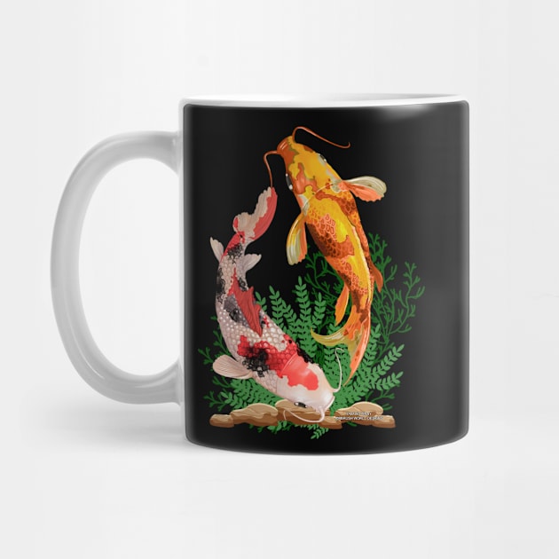 Koi Fish Aquatic Life Sea Creature Lover's Novelty Gift by Airbrush World